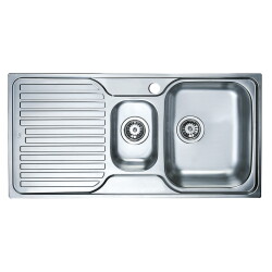 Teka Princess 60 B 1.5 Bowl Microketen Steel Kitchen Sink Left - 1