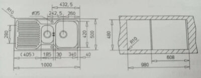 Teka Princess 60 B 1.5 Hazneli Mikroketen Çelik Eviye Sol - 6