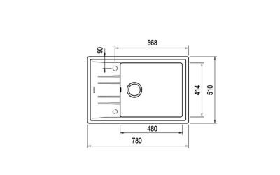 Teka Sink Stone 60 S-TG 1B 1D Auto White - 3