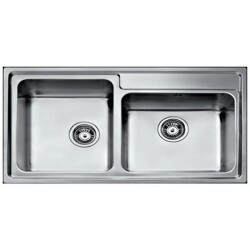 Teka Stage 90 D Double Bowl Stainless Steel Kitchen Sink - 1