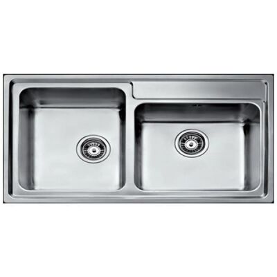 Teka Stage 90 D Double Bowl Stainless Steel Kitchen Sink - 1