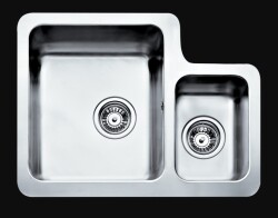 Teka Stage BE 1/2B 625 1.5 Bowl Stainless Steel Kitchen Sink Right - 2