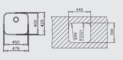 Teka Under Counter BE SERIES 45.40 Stainless Steel Kitchen Sink - 2