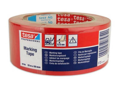 Tesa 60760 Sign Tape Red 33X50 - 1