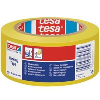 Tesa 60760 Sign Tape Yellow 33X50 - 1