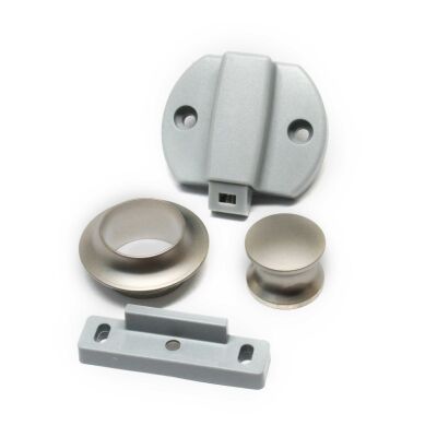 Titus Push Pull Lock Magnetic 13Mm Round Nickel - 1