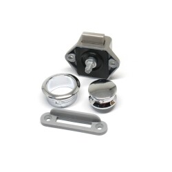 Titus Push Pull Lock Mini Round Chrome - 1