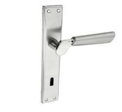 Tiviti Door Handle Turkuaz Model, Room, Mirrored, Satin - 1