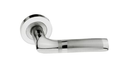 Tiviti Door Handle Turkuaz Model, Rosette, Satin - 1