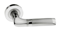 Tiviti Door Handle Turkuaz Model, WC, Rosette, Satin - 1