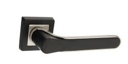 Tiviti Door Handle Zirve Model, Square Rosette, Chrome Black - 1