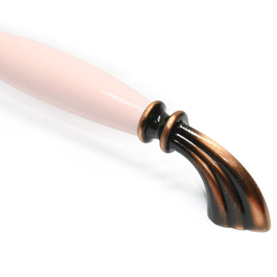 Tomurcuk Porcelain handle 160 Brushed Copper Patternless Pink - 3