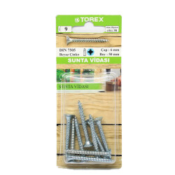 Torex Chipboard Screw 6x50 (1 Pack: 9 pcs) - 1