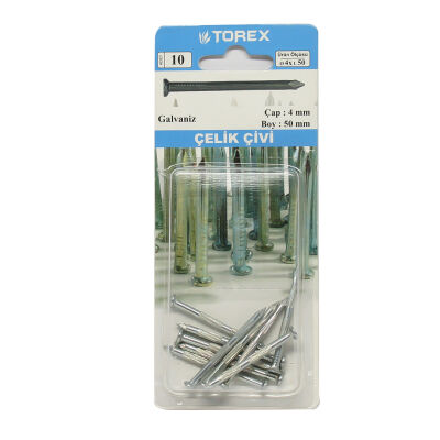 Torex Steel Nail 4X50 Galvanised 6 Pieces - 1