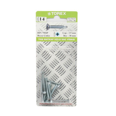 Torex Y.H.B. Matkap Uçlu Vida 3.9X38 1 Paket: 14 Adet - 1