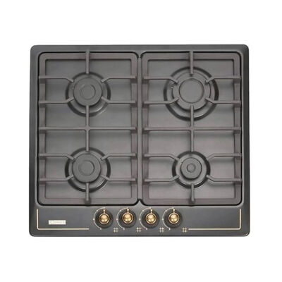 Ukinox Camilla Rustic 4 Burner Anthracite Cooker - 1