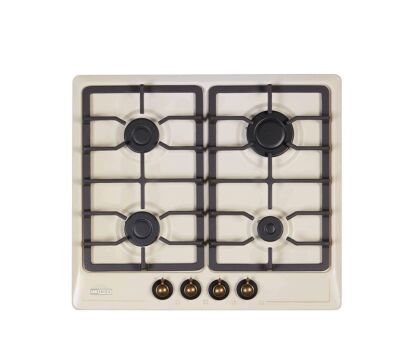 Ukinox Camilla Rustic 4 Burner Cream Color Cooker - 1