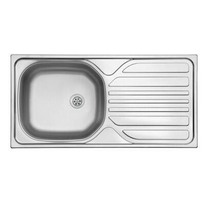 Ukinox Kitchen Sink Barton Right 860x440mm Flat - 1