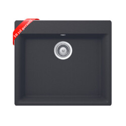 Ukinox Valente N 100 Granite Dropperless Black Kitchen Sink - 3