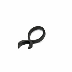 Umut Button Handle 95Mm Matte Black - 2