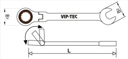 Vip-Tec Combination Wrench Ratchet 10Mm - 2