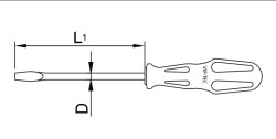 Vip-Tec Düz Tornavida 4.0x100mm - 2