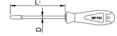 Vip-Tec Düz Tornavida 5.5x100mm - 2