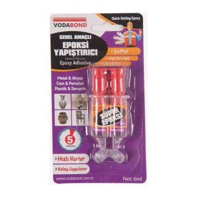 Vodabond Syringe Epoxy Transparent 6Ml - 1