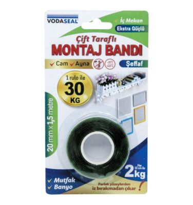 Vodaseal İç Mekan Montaj Bandı 20mmx1.5Mt - 1