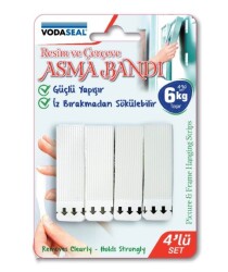 Vodaseal Resim Ve Çerçeve Asma Cırt Bant 4'Lü - 1