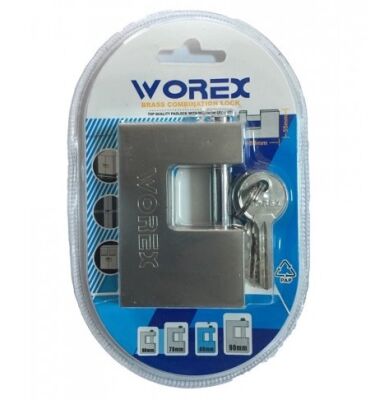 VOREX SLIDING SHAFT STEEL PADLOCK 80 MM - 1